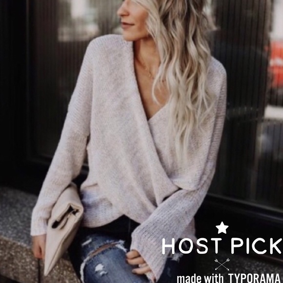 Sweaters - Last One ❤️  Oatmeal Wrap Sweater